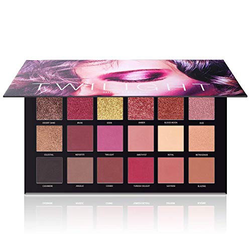 Ucanbe 18 Color Eyeshadow Palette + 2 In 1 Black And Brown Gel Eyeliner Makeup SetMatte Shimmer Metallic Glitter Eye Shadow Liner Cosmetics Kit