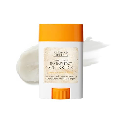Sungboon Editor Lha Baby Foot Scrub Stick Exfoliant Foot Lha Chemical Peeling With No PeelOff Remover No PeelingOff Foot Mask Remove Dead Skin Gently Stocking Stuffers Korean Skincare