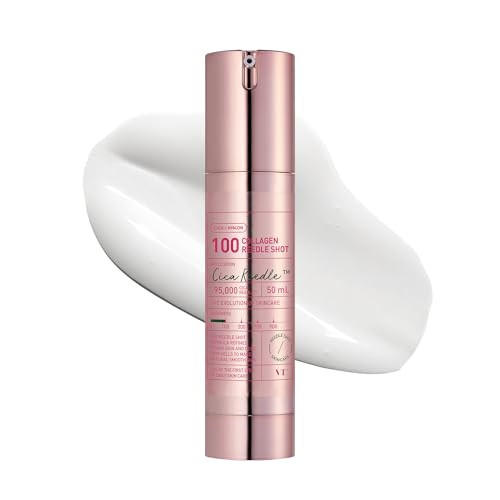 Vt Cosmetics Collagen Reedle Shot 100 Microneedling Serum Firming and Elasticity 500Da Collagen Extract Soft and Skin Pink Serum Korean Skin Booster 1.69Fl Oz50Ml