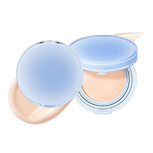 RomandNd Bare Water Cushion 20G 01 Porcelain 17 Healthy Hydrated Instant Hydration Comfortable Skin Long Lasting Extra Moist Glow Vegan 0.7055 Ounce