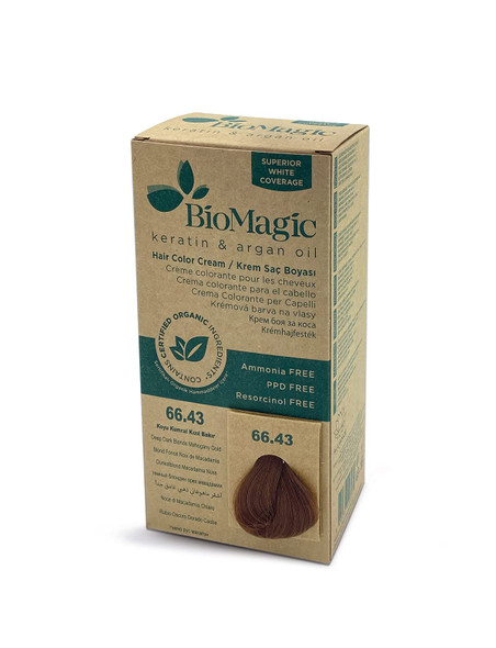 Biomagic Permanent Hair Dye  Deep Dark Blonde Mahogany Gold