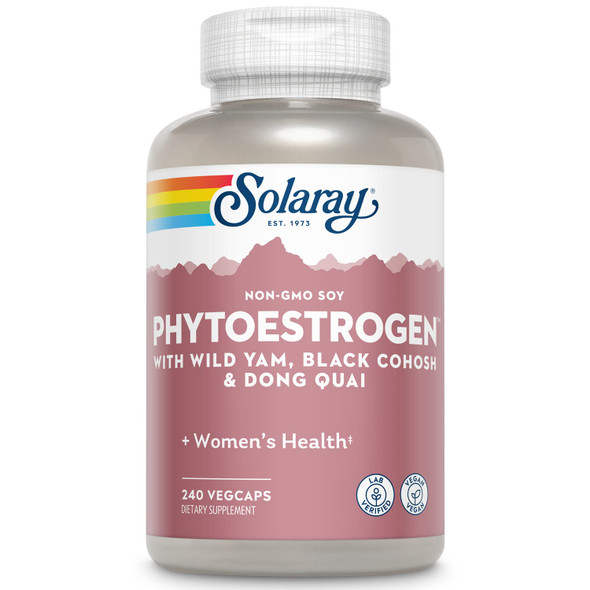 SOLARAY PhytoEstrogen Menopause Supplements, 240 VegCaps