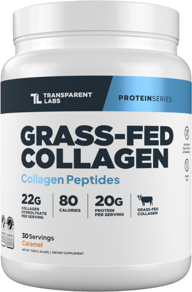 Transparent Labs Collagen Peptides Powder - Caramel, 30 Servings