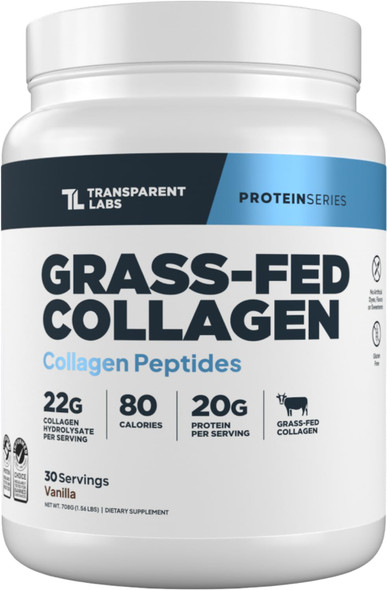 Transparent Labs Collagen Peptides Powder - Vanilla, 30 Servings