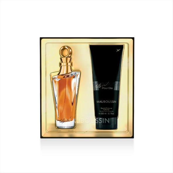 Mauboussin  Jumbo Set Elixir Pour Elle  Eau de Parfum 100ml (3.3 Fl Oz) and  Shower Gel 200ml (6.6 Fl Oz)