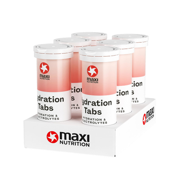 MaxiNutrition Hydration tabs, Pink Grapefruit, Zero Sugar| Effervescent Electrolyte Tablets| for Improved Hydration and Recovery | Suitable for Vegans and Vegetarians | 6 x 10 Tablets