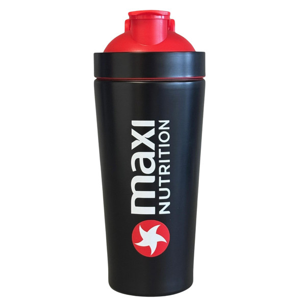 MaxiNutrition New Gen Premium Steel Shaker bottle 739ml- Screw Top with a Secure Seal for Shakes - Dishwasher Safe Sports Supplements Shaker. Ideal for Mixing Powdered Shakes & Creatine.