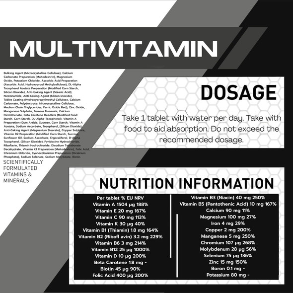 MaxiNutrition Multivitamin & Mineral Tablets 90'S