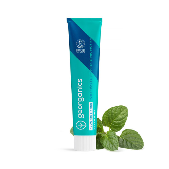 Georganics Natural Fluoride Free Probiotic Toothpaste  75ml  Fresh Mint