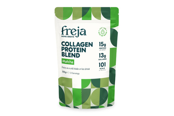 Freja Matcha Collagen Powder Protein Shake  300g  Natural Collagen Blend