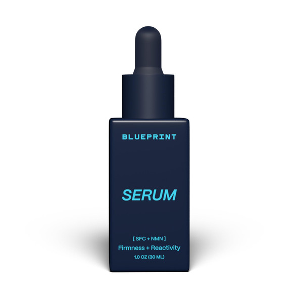 Blueprint Bryan Johnson Facial Serum with SFC & NMN – Age Defying Serum for Fine Lines, Firmness & Hydration – Longevity-Inspired Skin Care for Radiant, Youthful Skin – Fragrance Free & Vegan Formula