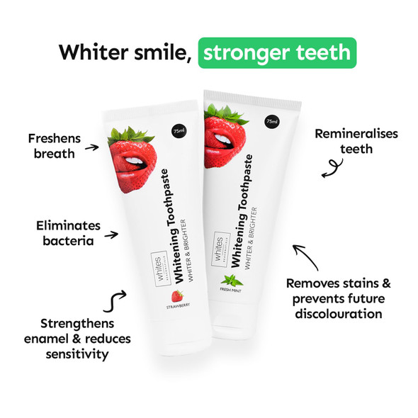 Whites Beaconsfield Teeth Whitening Toothpaste Fresh Mint - 75ml Tube