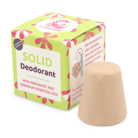 Lamazuna Solid Deodorant Bergamot  Geranium 30g