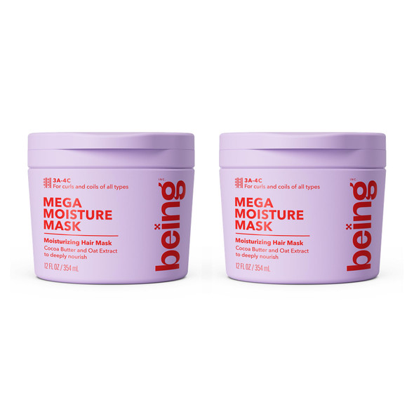 Being Mega Moisture Moisturizing With Coco Butter And Oat Extract Hair Mask 354Ml(Pack Of 2)