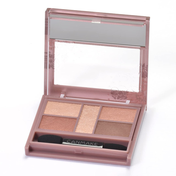 Canmake Perfect Stylist Eyes 5Color Eyeshadow Palette (3.0 G) (19 Urban Copper) 0.10 Oz