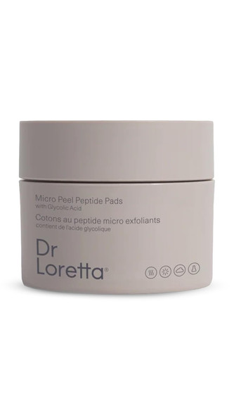 Dr. Loretta WomenS Micro Peel Peptide Pads Cranberry 60 Count (Pack Of 1)
