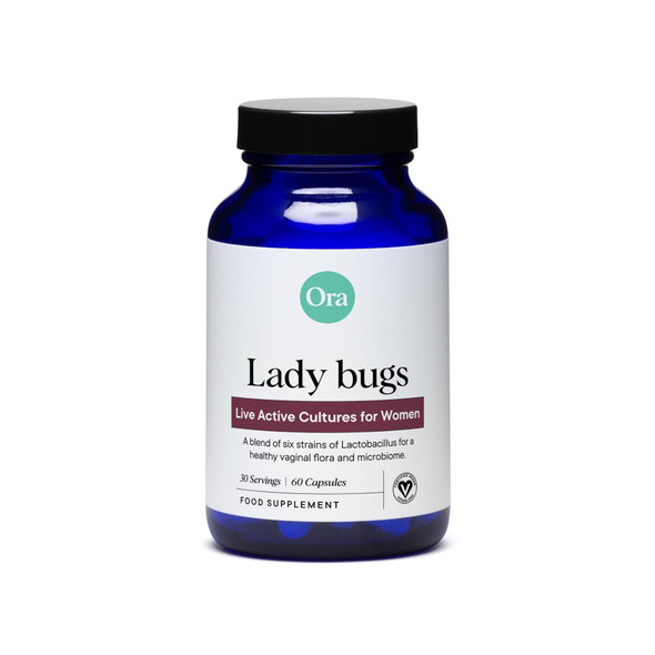 Ora Organic Lady bugs- Probiotics for Women  Vaginal Health 60 caps