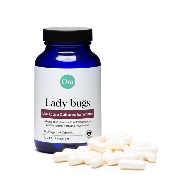 Ora Organic Lady bugs- Probiotics for Women  Vaginal Health 60 caps