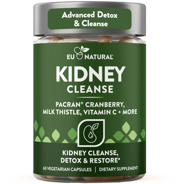 Eu Natural Kidney Cleanse Detox Support Supplement 60 Capsules