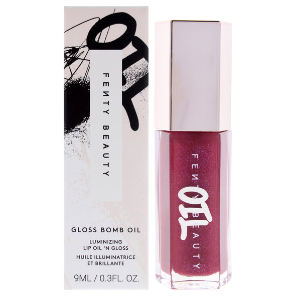 Fenty Beauty Gloss Bomb Luminizing Lip Oil N Gloss 04 Razzberry Jamz For Women 0.3 Oz Lip Gloss