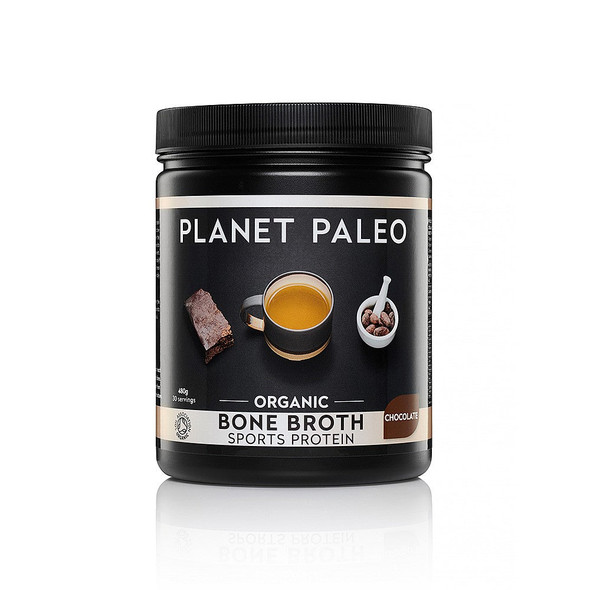 Planet Paleo Bone Broth Protein Powder - Chocolate 480g