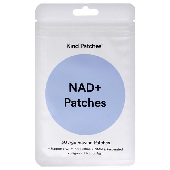 Kind Patches Nad Plus Patches Anti Wrinkle Patches With Nmn And Resveratrol Nac Supplement For Radiant Skin Boost Collagen Production 30 Count