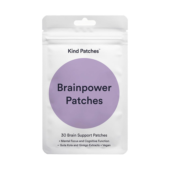 Kind Patches Brainpower Patches With Bacopa Gotu Kola Gingko Plant And Lions Mane Extract Vegan 30 Count