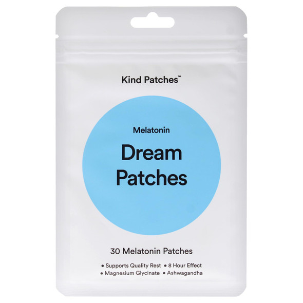Kind Patches Melatonin Dream Patches Sleep Patches Sleep Aid With Ashwagandha To Improve Rest Overnight Use 30 Count