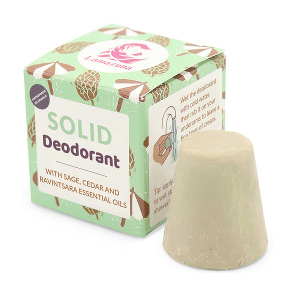 Lamazuna Solid Deodorant Sage Cedar  Ravintsara 30g