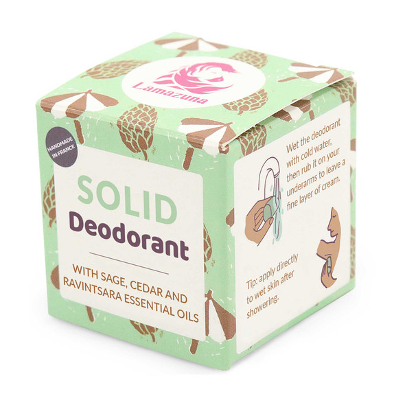 Lamazuna Solid Deodorant Sage Cedar  Ravintsara 30g