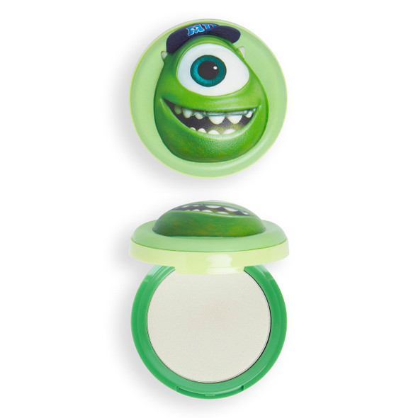 Makeup Revolution Monsters University Mike Wazowski Highlighter Green Iridescent Shimmery Stick 0.21 Oz (6.2G)
