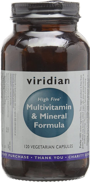 Viridian High Five Multivitamin & Mineral Formula 120 Veg Caps