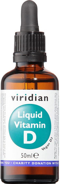 Viridian 2000 IU Vitamin D Fluid 50Â ml