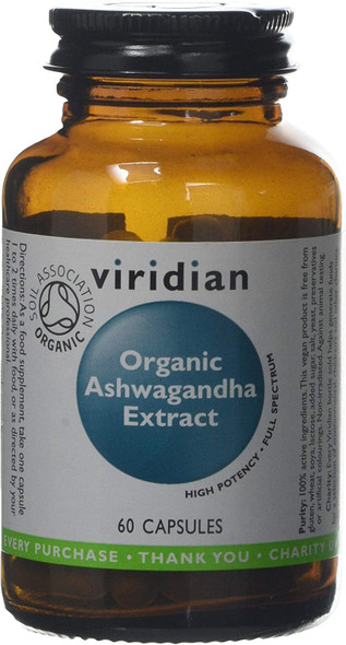 Viridian Organic Ashwagandha 60caps