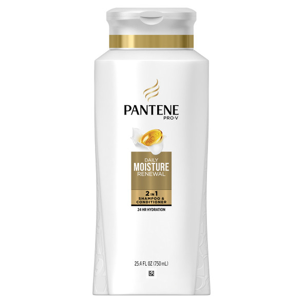 Pantene ProV Daily Moisture Renewal 2 In 1 Shampoo & Conditioner 25.4 Fl Oz