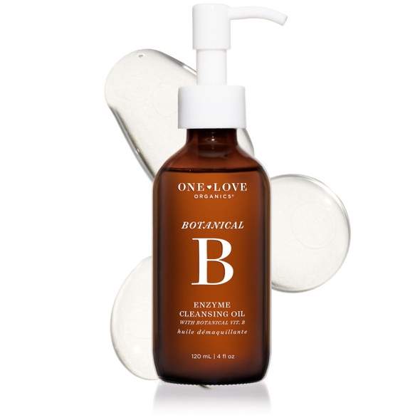 One Love Organics Botanical B Enzyme Cleansing Oil Hydrating Oil Cleanser For Double Cleansing Makeup Remover For Face Cruelty 4 Oz