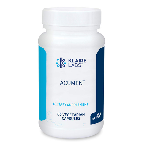 Klaire Labs Acumen - Cognitive Support Supplement with Bacopa Monnieri Extract - Memory Support - Gluten-Free & Hypoallergenic Bacopa Capsules for Adults & Kids 7+ (60 Capsules)