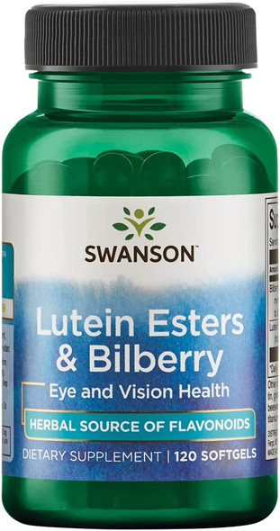 Swanson Lutein & Bilberry 6/20 Milligrams 120 Sgels