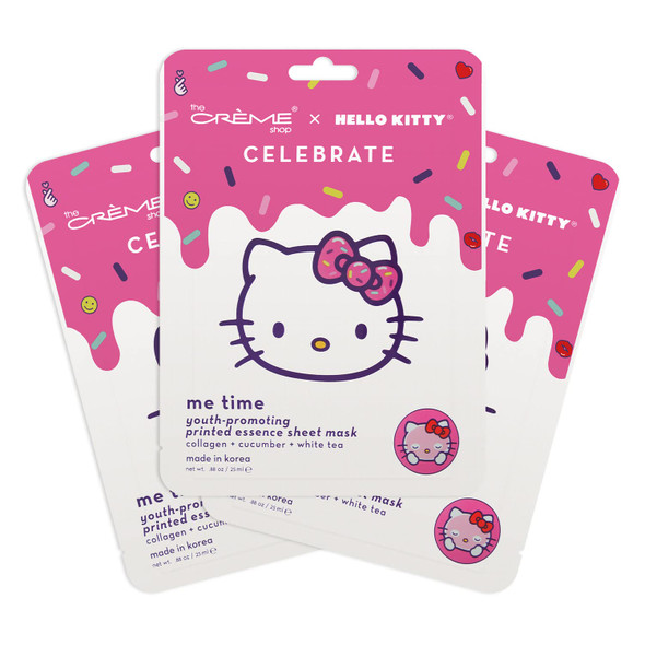 The Creme Shop X Hello Kitty Me Time Printed Essence Sheet Mask (Pack Of 3)
