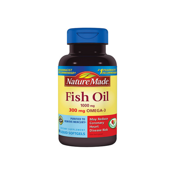 Nature Made Fish Oil, 1000 mg Liquid Softgels 90 ea