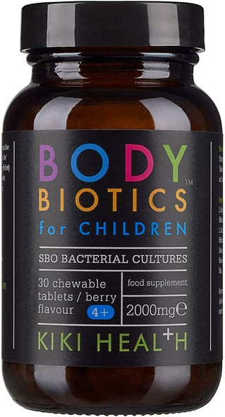 KIKI HEALTH Body Biotics for Children - 50 Wild Berry Chewables