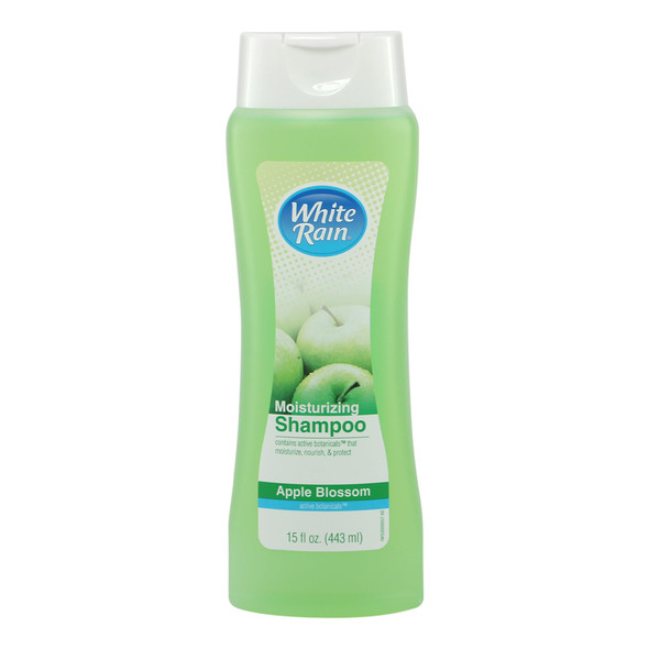 White Rain Moisturizing Shampoo Apple Blossom Scent Hydrating Shampoo For Men & Women ParabenFree & CrueltyFree With White Lily Green Tea Rice Protein & Apple Fruit Extract 15 Fl Oz