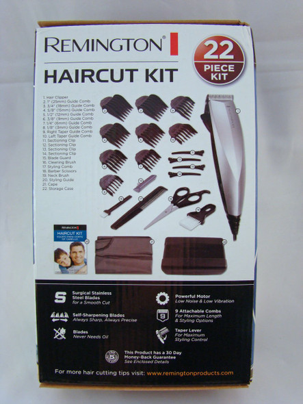 Remington HC-80 Precision 22 Piece Corded Haircut Kit