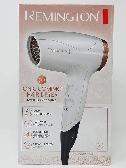 Ionic Compact Hair Dryer, White