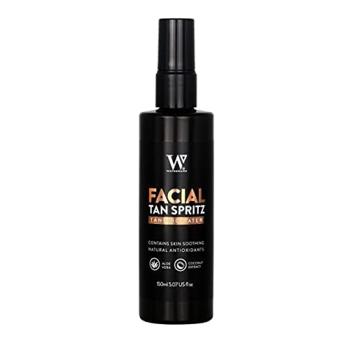 Watermans Face Self Tanning Water Aloe Vera Self Tan Face Mist Face Tan Vegan Dha Natural Tanning Active No Biscuit Smell Tropical Smelling 150Ml