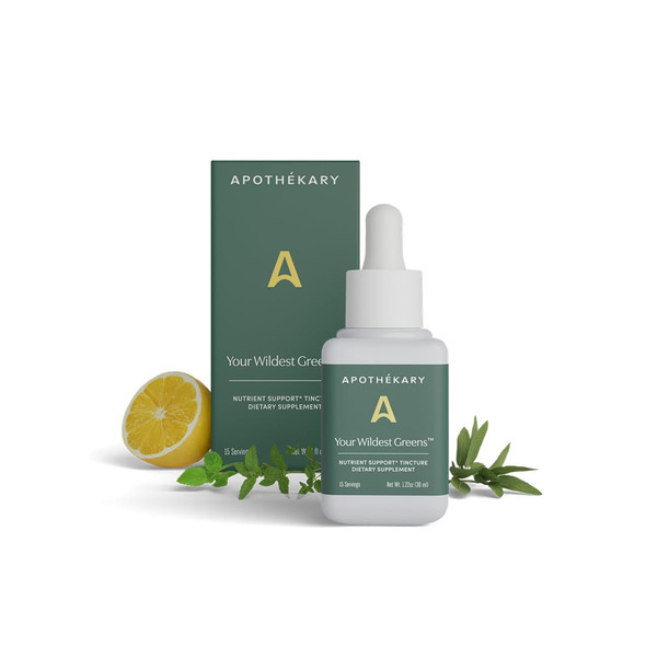 ApotheKary Your Wildest Greens Herbal Liquid Drops Daily Supplement