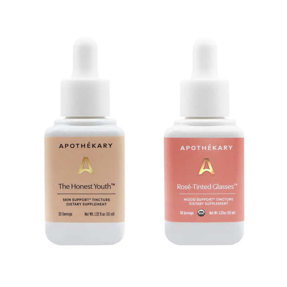 ApotheKary Beauty Duo Herbal Supplement Bundle Rose Tinted es And The Honest Youth