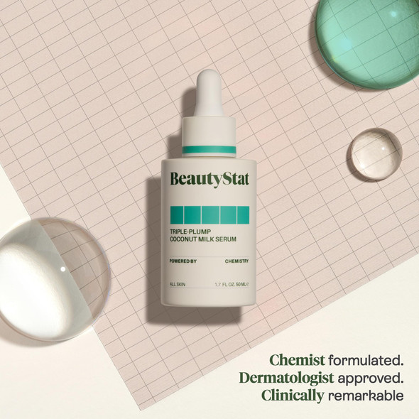 Beautystat TriplePlump Coconut Milk Hydrating Glow Face Serum 1.7 Fl Oz