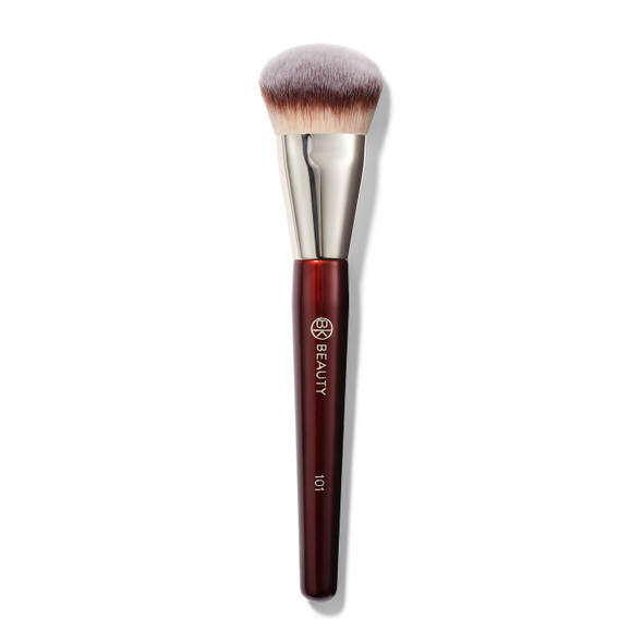Bk Beauty 101 Contoured Foundation Brush For Liquid & Cream Makeup