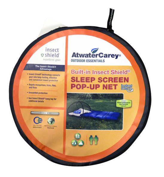 Atwater Carey Sleep Screen PopUp Mosquito Net With Permethrin Bug Repellent